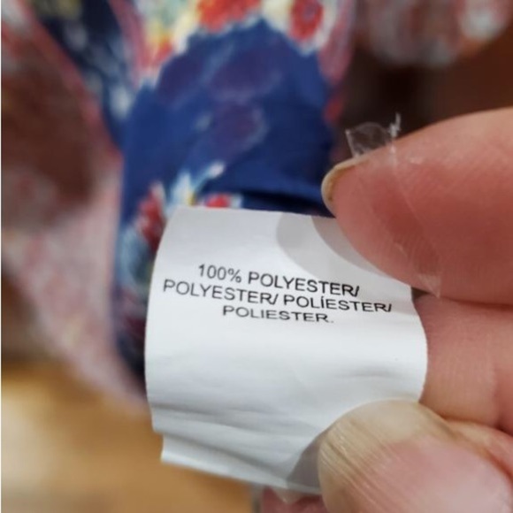 Lucky Brand Floral long sleeve boho peasant blouse top. Sz.S. - Picture 4 of 7